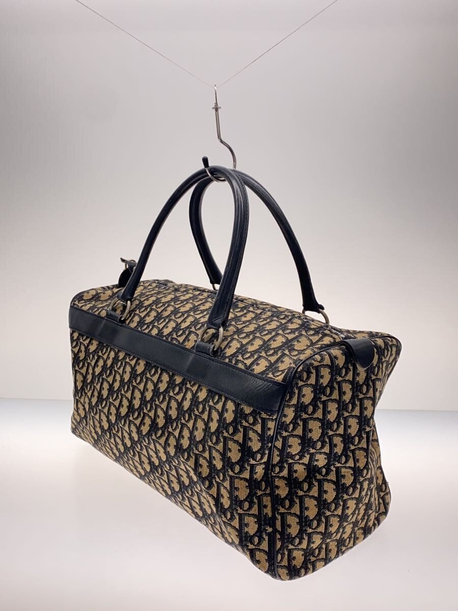Dior Boston Bag 40 innside med skinnfôr og innvendig glidelåslomme
