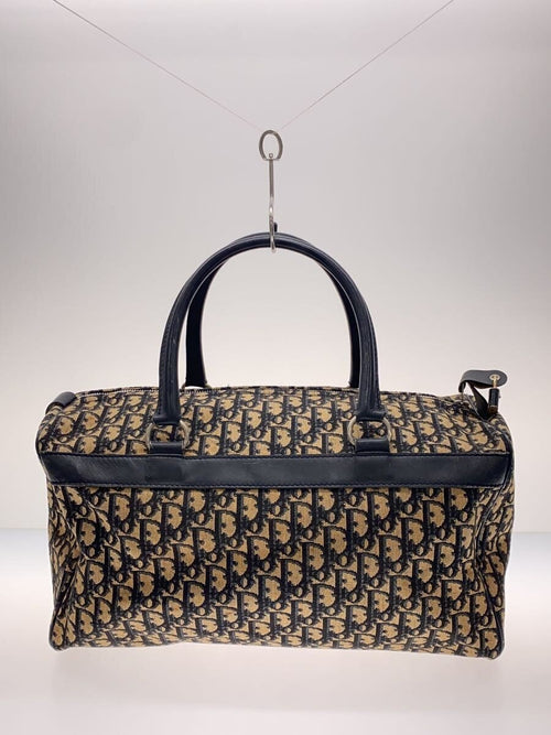 Dior Boston Bag 40 sett fra siden med skinnkant langs toppen