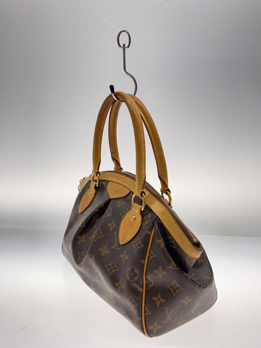 Louis Vuitton Tivoli PM – innside med brunt fôr og lomme