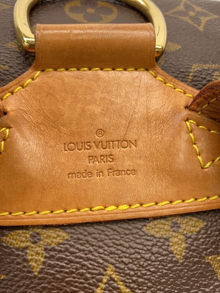 Louis Vuitton Montsouris MM – bunn i lyst skinn med bruksmerker