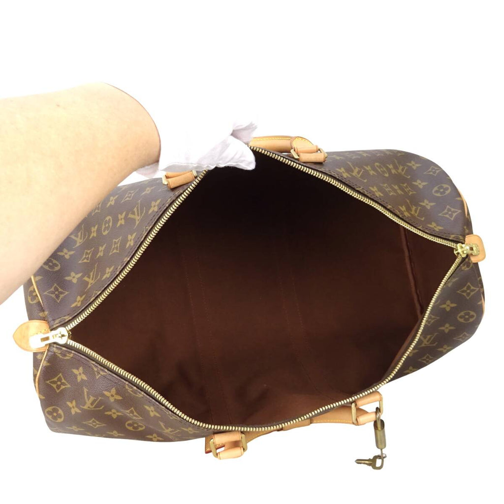 Louis Vuitton Keepall 50 - innside og fôr