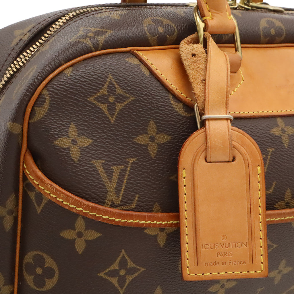 Louis Vuitton Deauville – nærbilde av glidelåstrekkere i gull