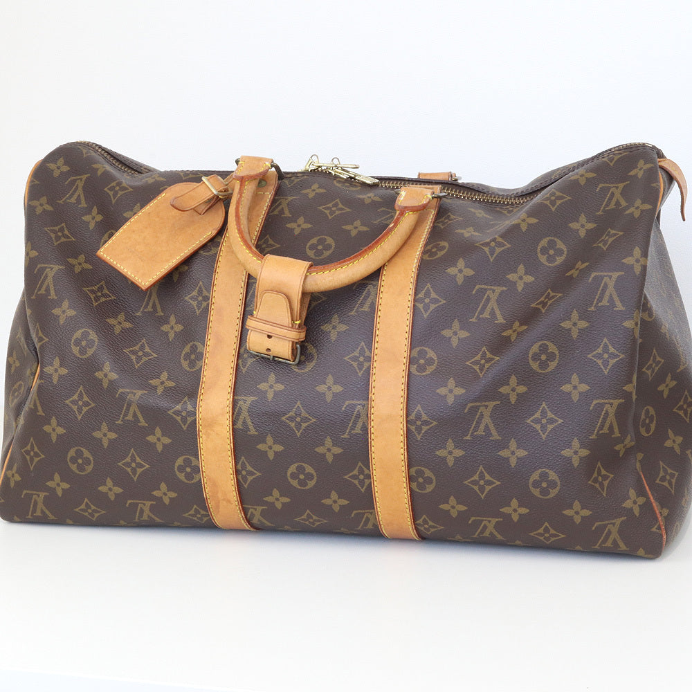 Louis Vuitton Keepall 45 i Monogram canvas - vintage reiseveske, helhetsbilde